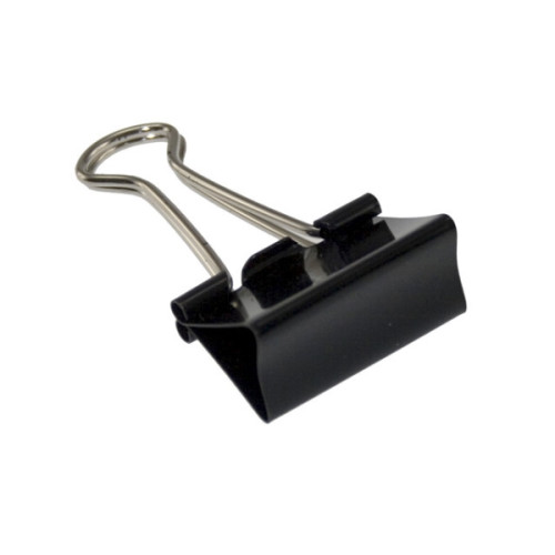 Stick´n´Find Stickn papperklämmor i stål svart bnt 30 mm foldback, 12 st/...