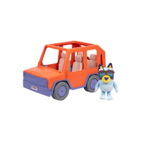 Produktbild för Bluey, Stor Heeler Familjebil 4WD med Bluey Gosedjur. Bilhöj...