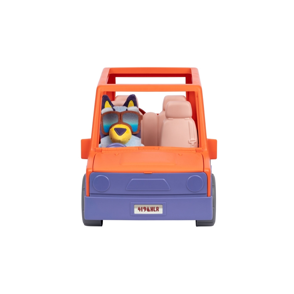 Produktbild för Bluey, Stor Heeler Familjebil 4WD med Bluey Gosedjur. Bilhöj...