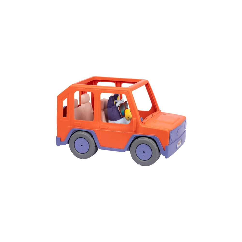 Produktbild för Bluey, Stor Heeler Familjebil 4WD med Bluey Gosedjur. Bilhöj...