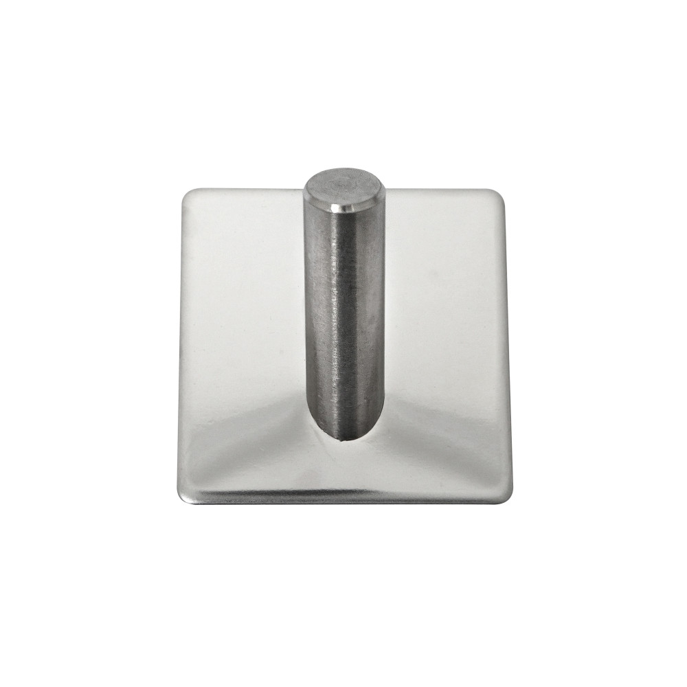 Produktbild för HOME It® självhäftande enkel krok i rostfritt stål 4 x 4 cm,...