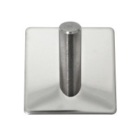 Produktbild för HOME It® självhäftande enkel krok i rostfritt stål 4 x 4 cm,...