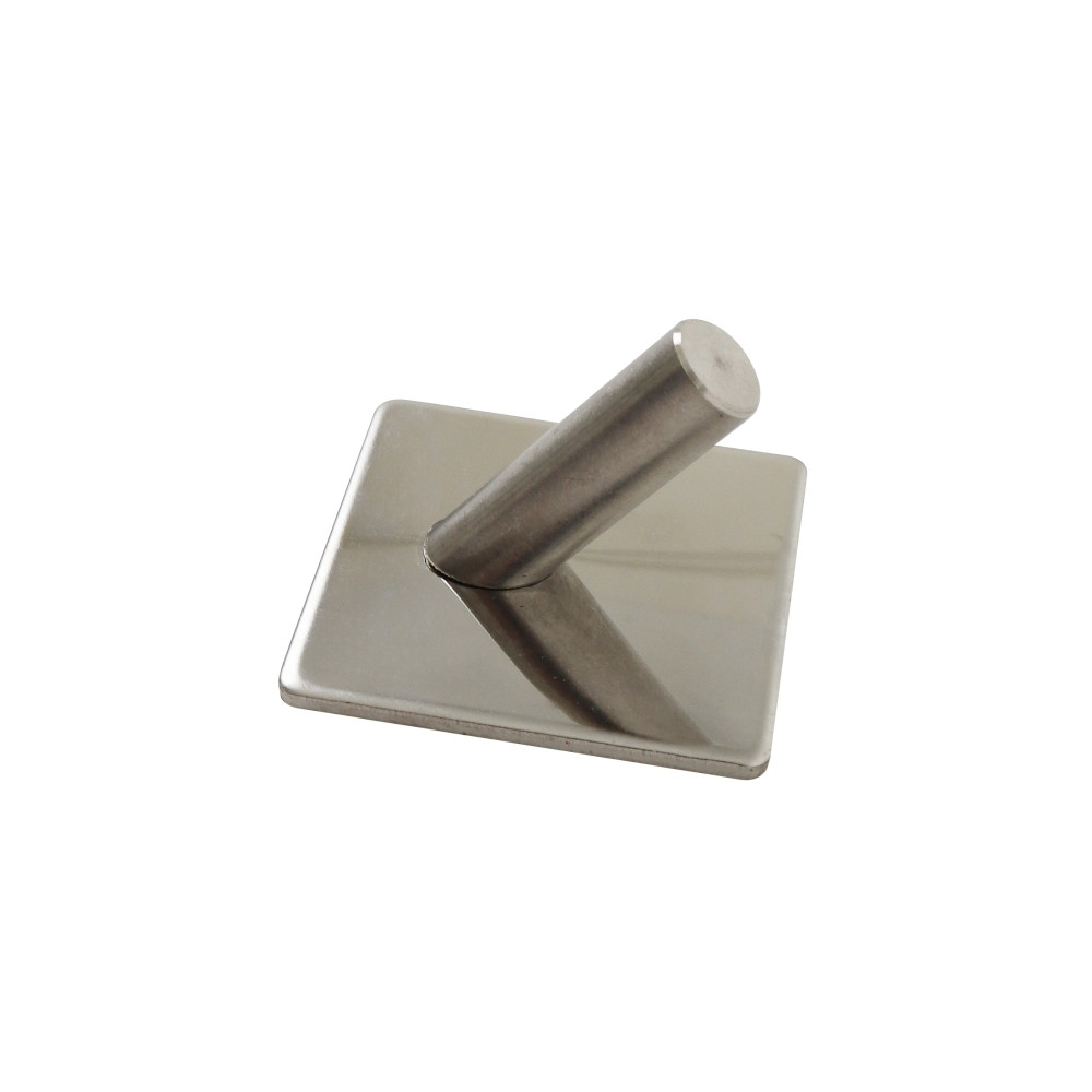 Produktbild för HOME It® självhäftande enkel krok i rostfritt stål 4 x 4 cm,...
