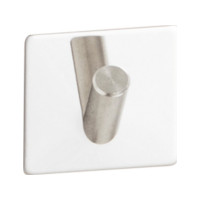Produktbild för HOME It® självhäftande enkel krok i rostfritt stål 4 x 4 cm,...