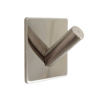 Produktbild för HOME It® självhäftande enkel krok i rostfritt stål 4 x 4 cm,...