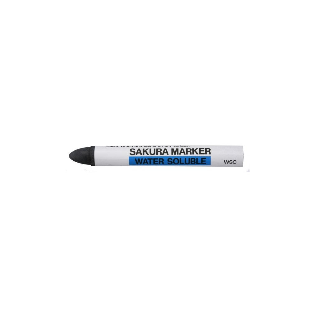 Produktbild för SAKURA kritmarkör CRAYON MARKER, vattenlöslig, svart på vaxb...