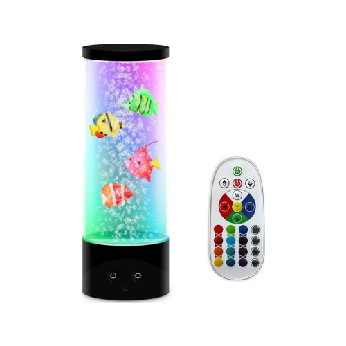 Partyfunlights Nielsen Light fisklampa golvlampa med fjärrkontroll H: 28 cm