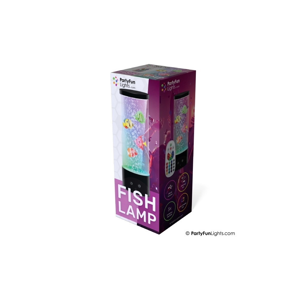 Produktbild för Nielsen Light fisklampa golvlampa med fjärrkontroll H: 28 cm