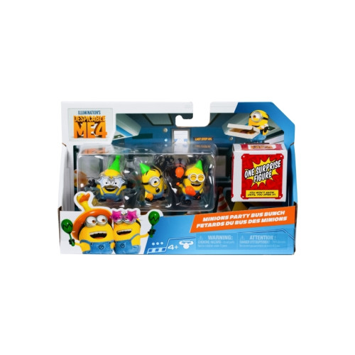 Despicable Me Despicable Me 4, 5 cm Mini Mayhem Figurer 4 st pk., 2 varian...