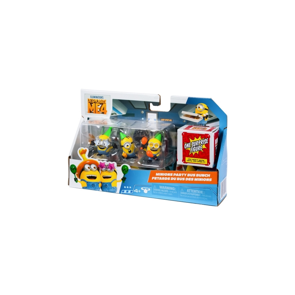 Produktbild för Despicable Me 4, 5 cm Mini Mayhem Figurer 4 st pk., 2 varian...
