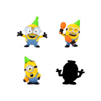 Produktbild för Despicable Me 4, 5 cm Mini Mayhem Figurer 4 st pk., 2 varian...
