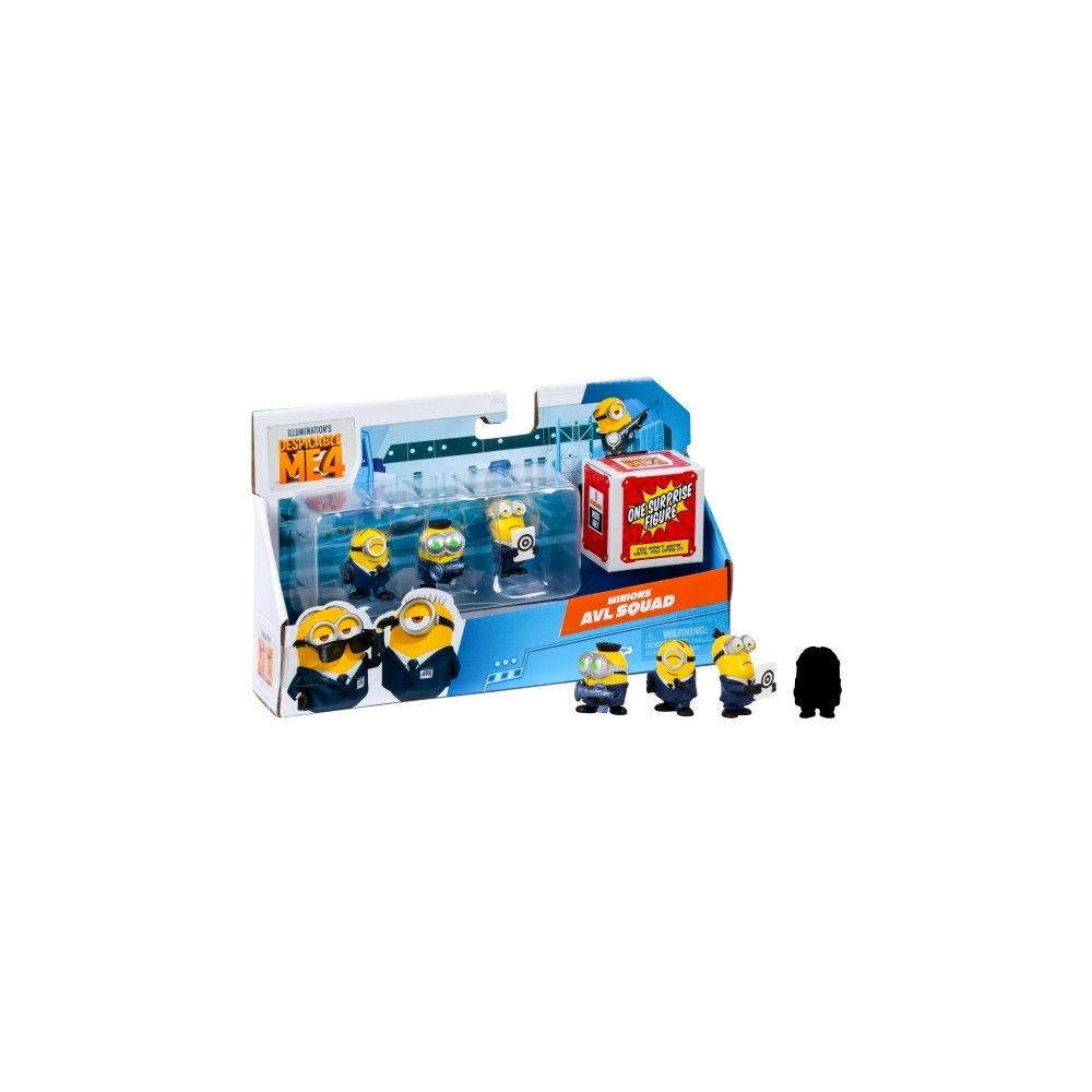 Produktbild för Despicable Me 4, 5 cm Mini Mayhem Figurer 4 st pk., 2 varian...