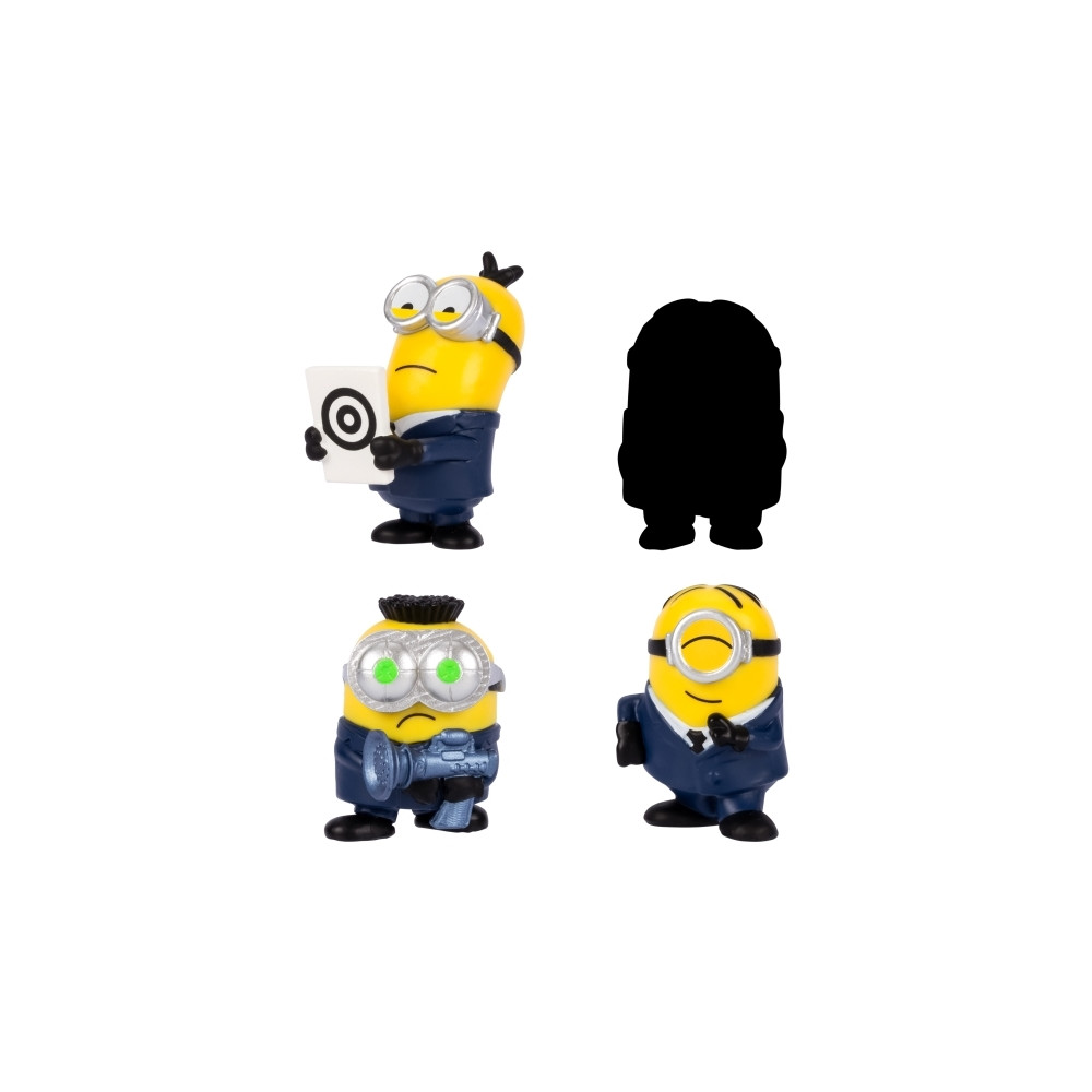 Produktbild för Despicable Me 4, 5 cm Mini Mayhem Figurer 4 st pk., 2 varian...