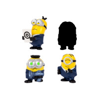Produktbild för Despicable Me 4, 5 cm Mini Mayhem Figurer 4 st pk., 2 varian...