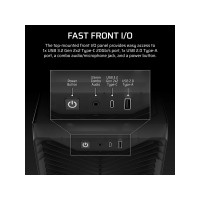 Produktbild för Corsair 3200D RS, Midi Tower, PC, Grå, ATX, Mini-ATX, micro...