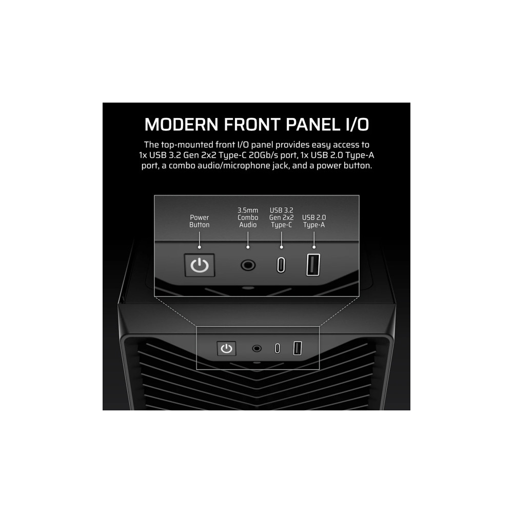 Produktbild för Corsair 3200D RS, Midi Tower, PC, Grå, ATX, Mini-ATX, micro...