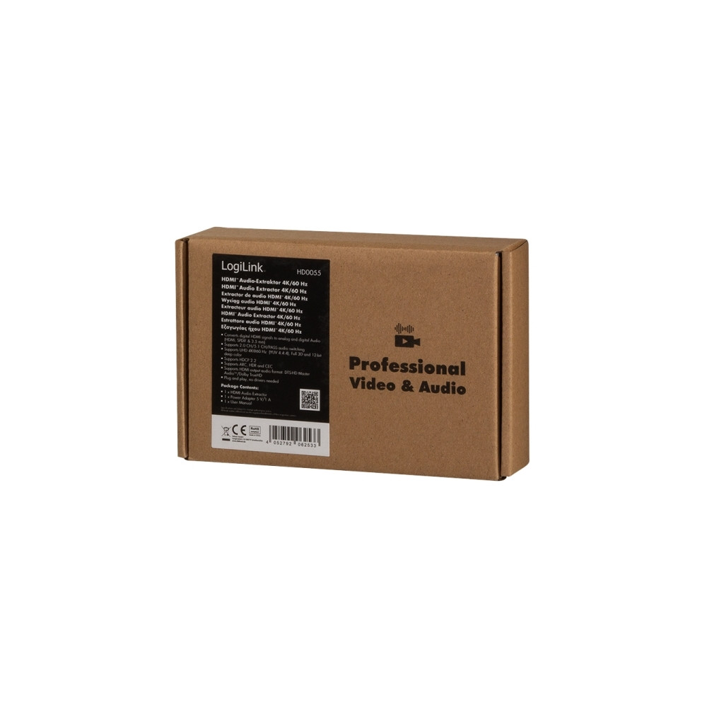 Produktbild för LogiLink HD0055, 5 V, 78 mm, 60 mm, 20 mm, 123 g, 0