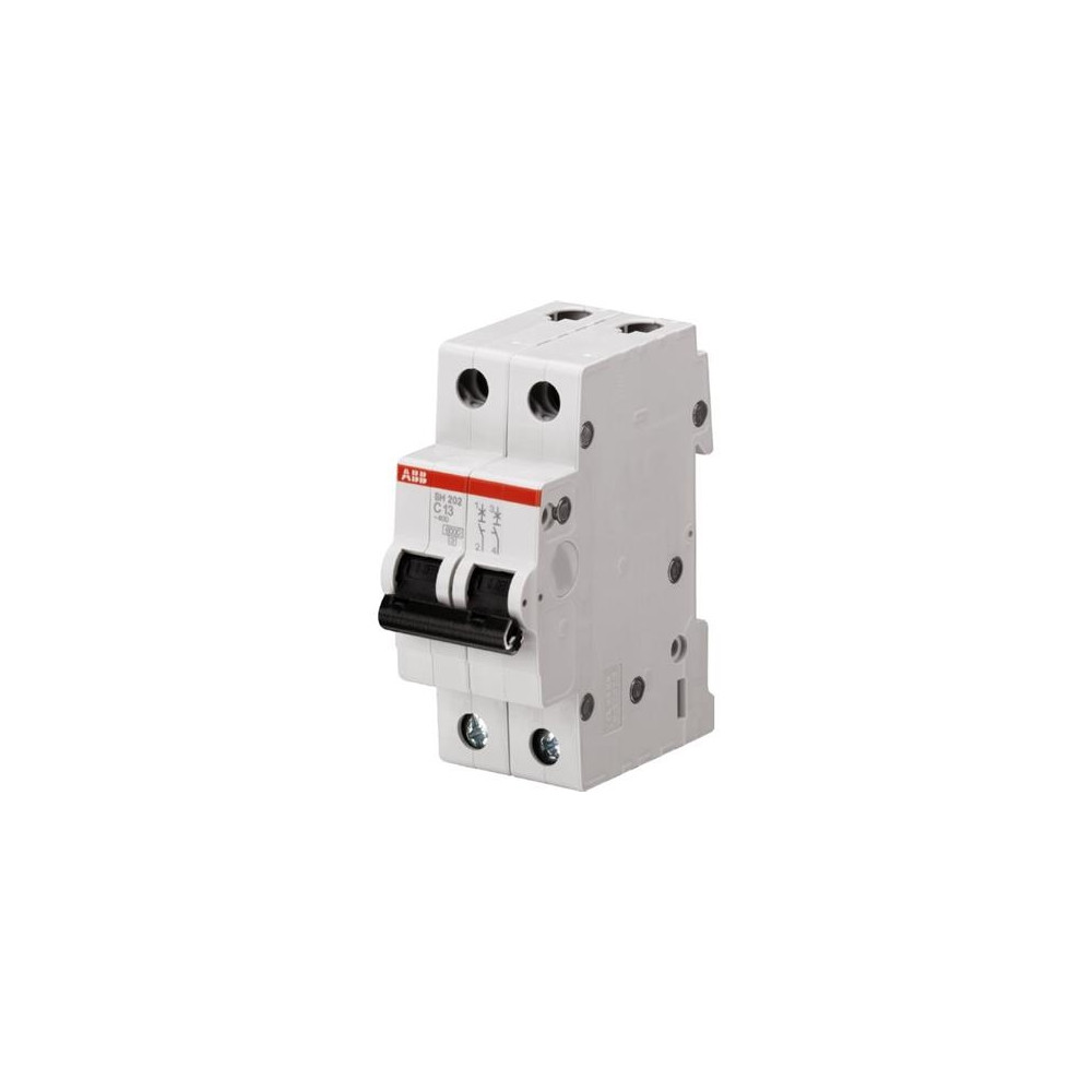 Produktbild för ABB automatsäkring MCB 10A C-karaktäristik, 2-polig, 6kA, 40...