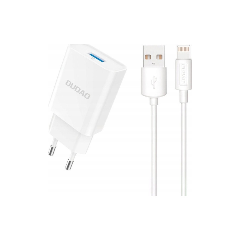 Produktbild för Dudao A4EU adapter 10 W 1xUSB-A (USB-A till Lightning-kabel...