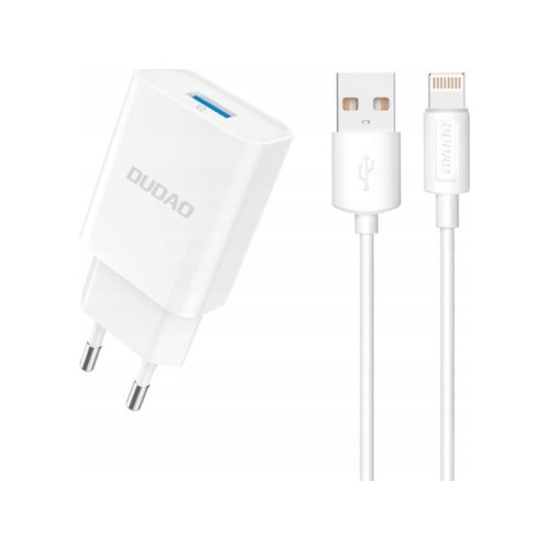 Dudao Dudao A4EU adapter 10 W 1xUSB-A (USB-A till Lightning-kabel...