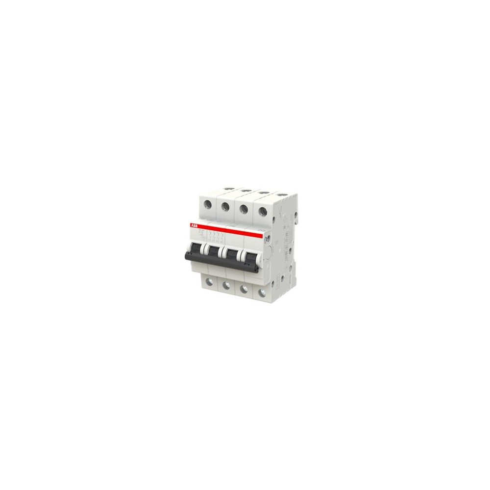 Produktbild för ABB automatsäkring MCB 10A C-karaktäristik 4-pol 6kA brytför...