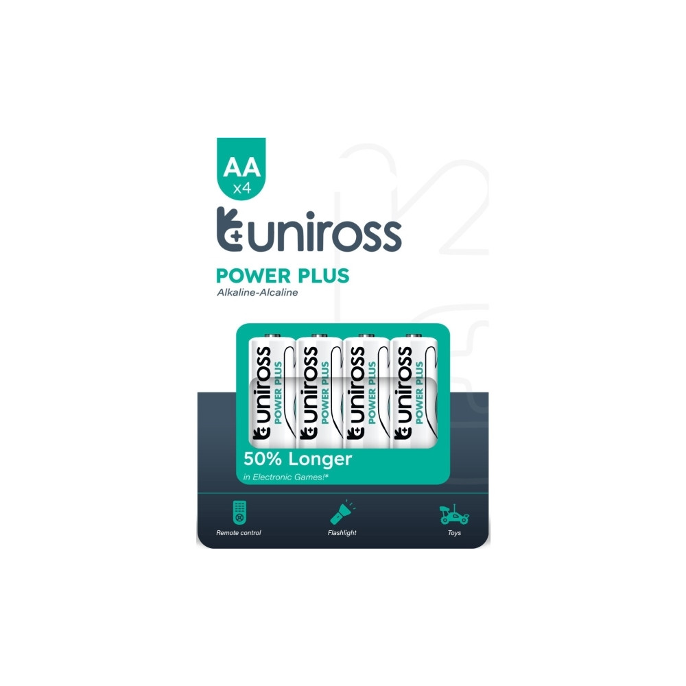 Produktbild för Uniross Power Plus AA / LR6 standardbatterier 2700 mAh, 40 s...