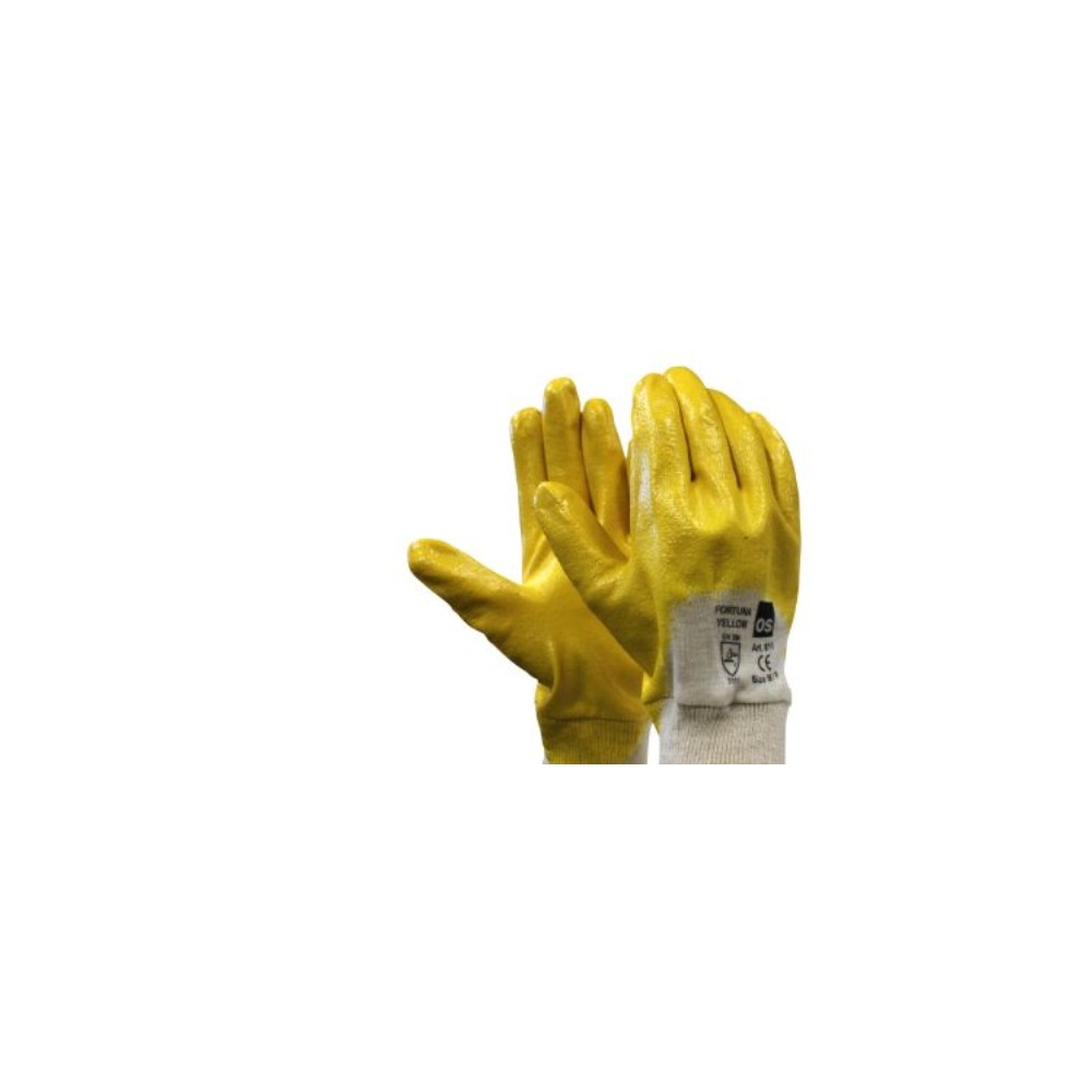 Produktbild för Handske fortuna yellow storlek 10