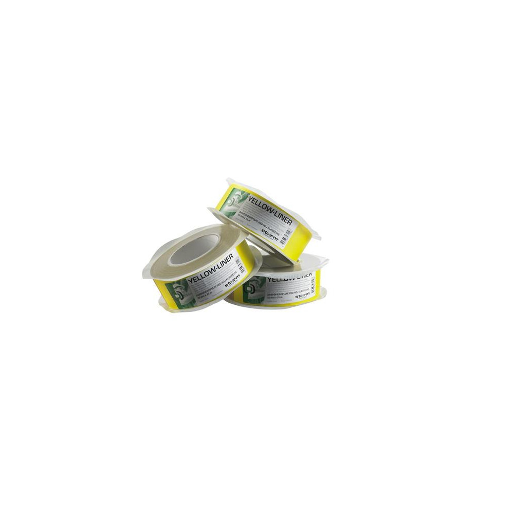 Produktbild för YELLOW-LINER tejp 50 mm x 25 m flexibel ångspärrtejp för per...