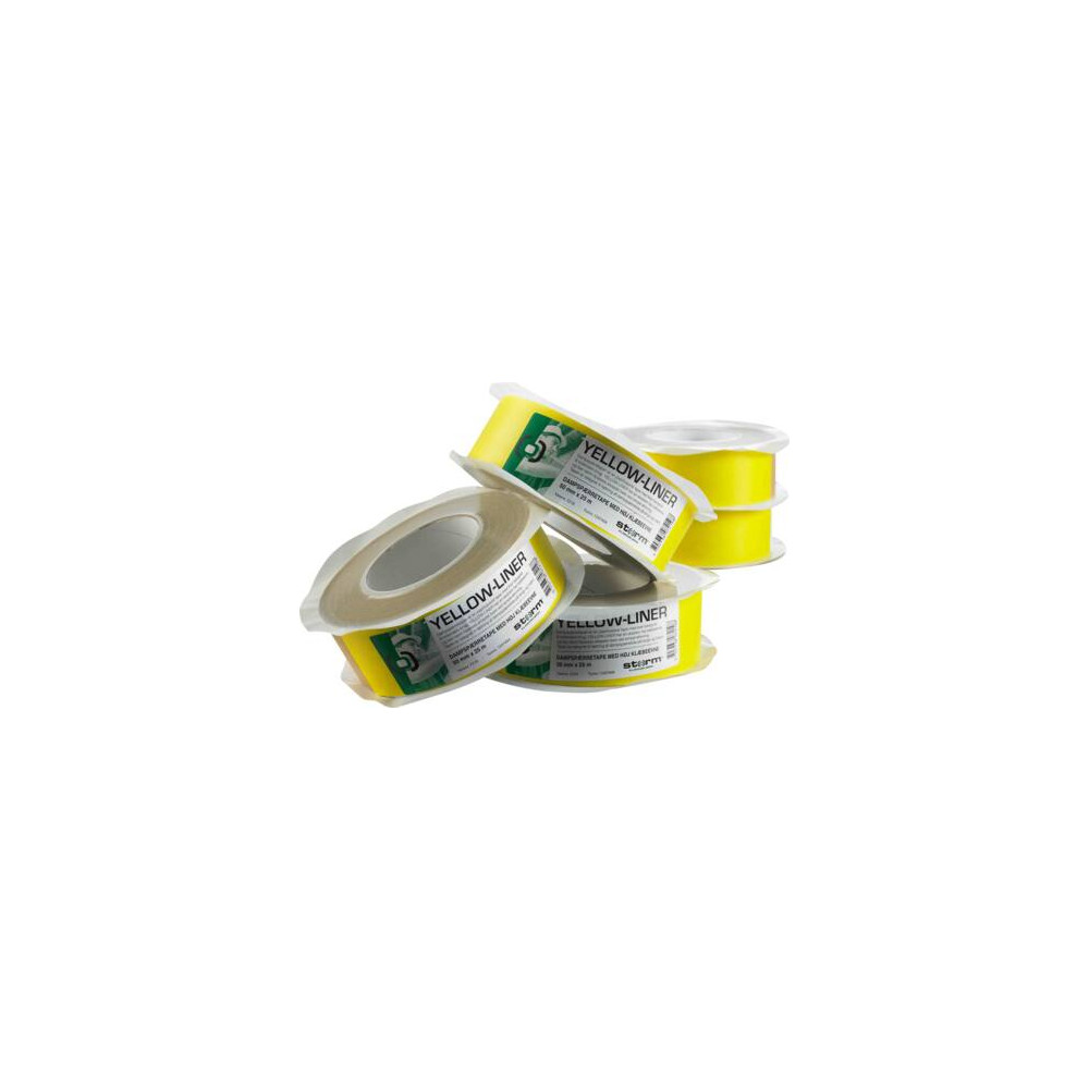 Produktbild för YELLOW-LINER tejp 50 mm x 25 m flexibel ångspärrtejp för per...