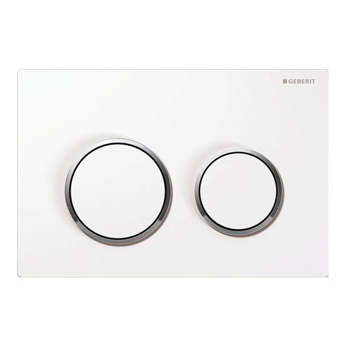 GEBERIT Geberit Omega20 spolplatta för dubbelspolning, rund: platta...