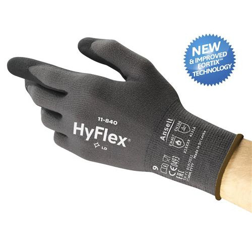 Ansel Monteringshandske HyFlex 11-840 svart/grå