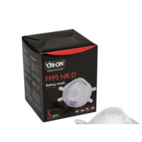 Produktbild för Dammmask med ventil FFP3NR D för fasta partiklar och flytand...