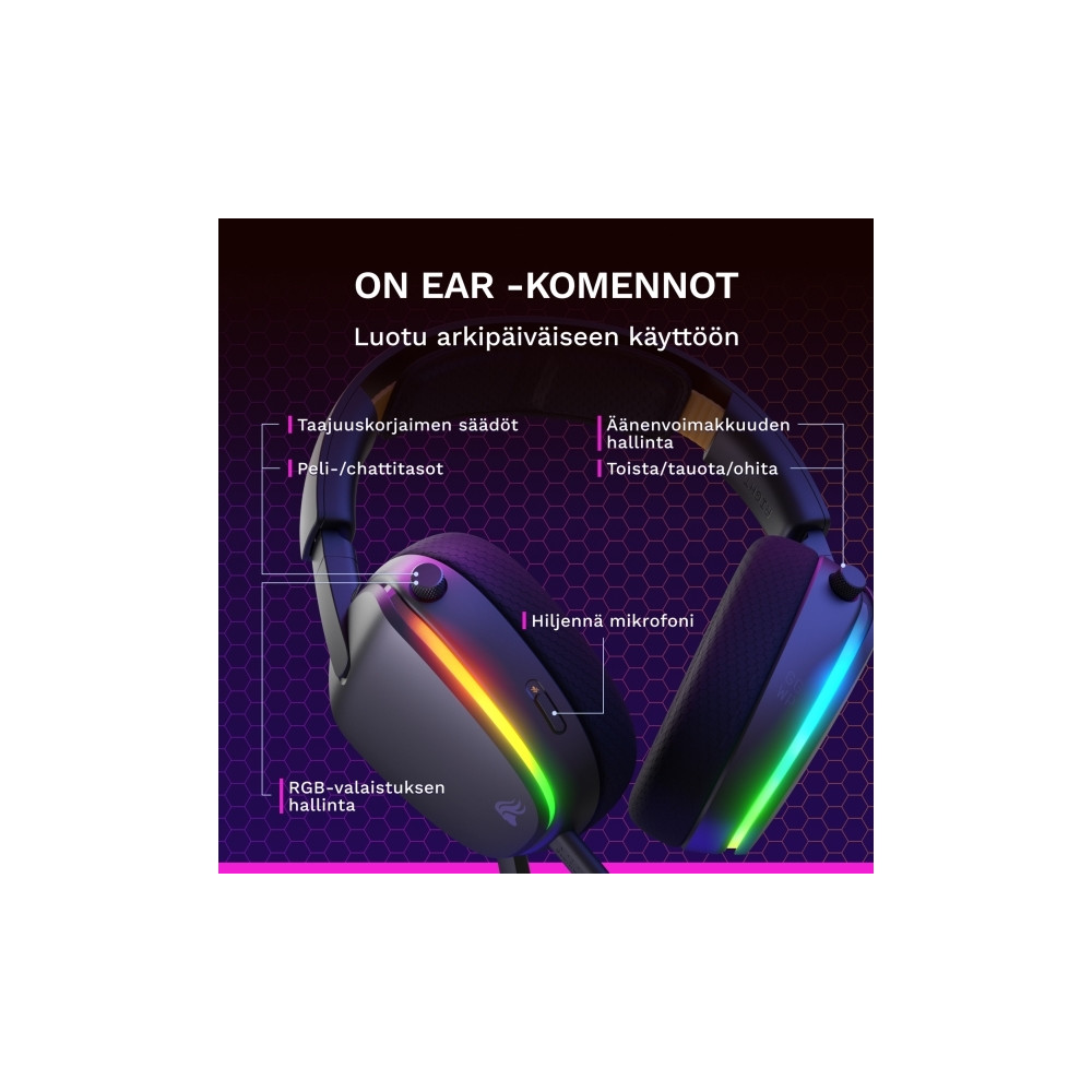 Produktbild för Glorious Gaming Glorious GHS Eternal RGB – RGB-stereoheadset...
