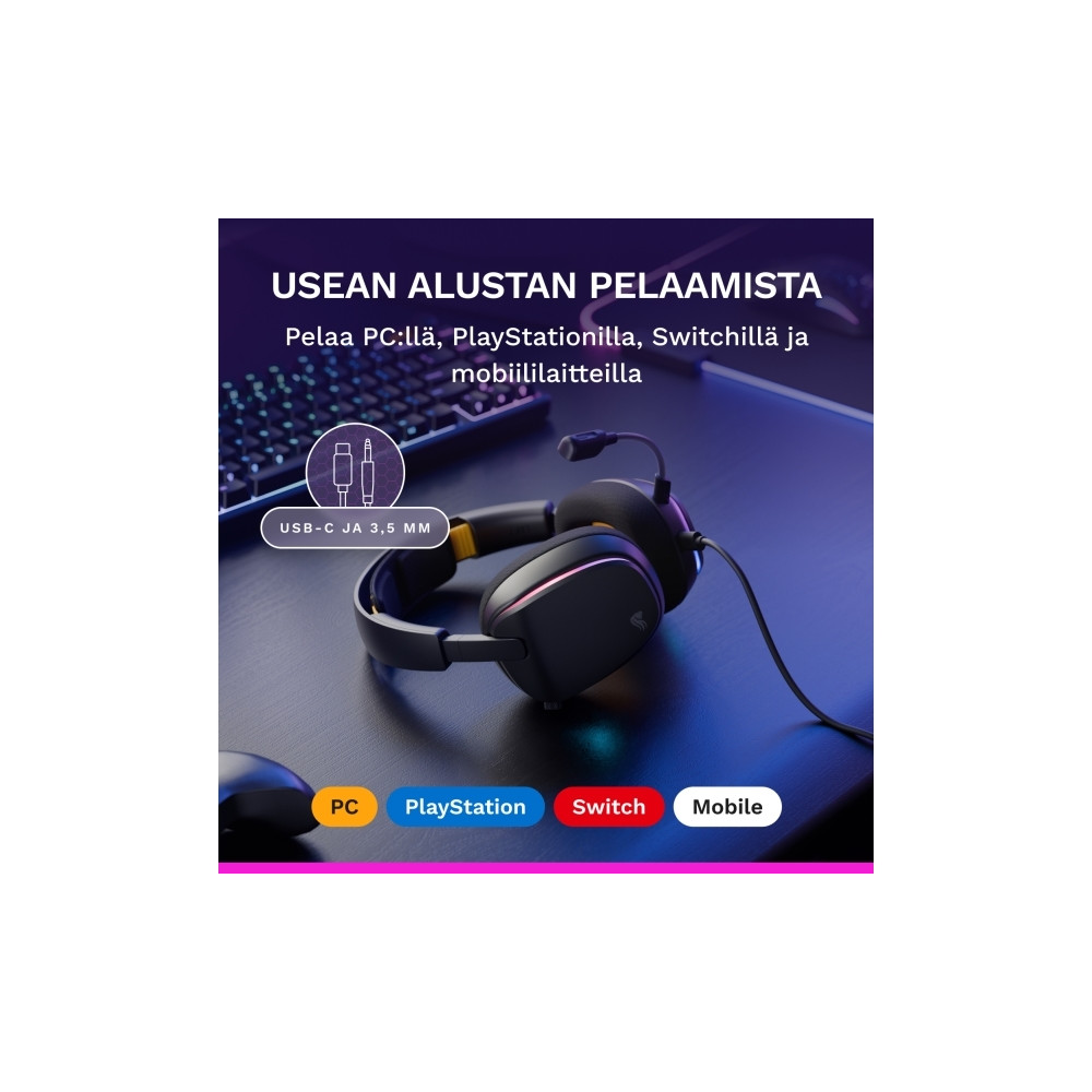 Produktbild för Glorious Gaming Glorious GHS Eternal RGB – RGB-stereoheadset...