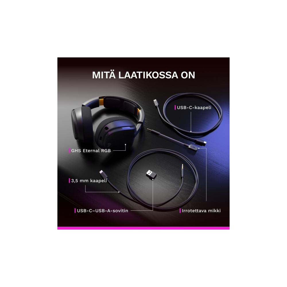 Produktbild för Glorious Gaming Glorious GHS Eternal RGB – RGB-stereoheadset...
