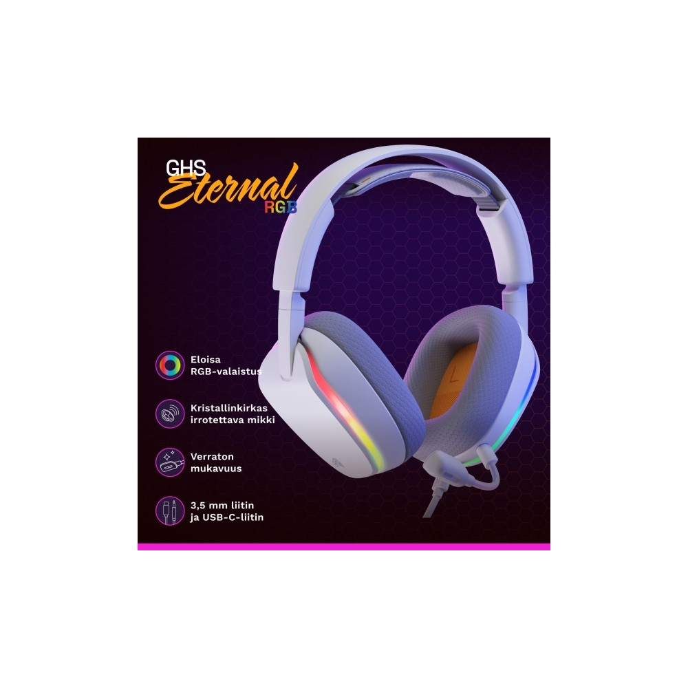 Produktbild för Glorious Gaming Glorious GHS Eternal RGB – RGB-stereoheadset...