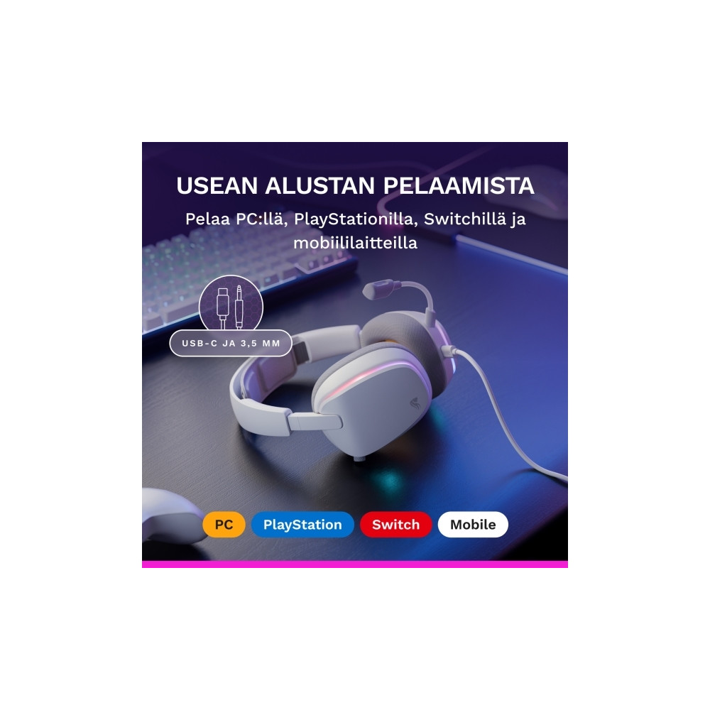 Produktbild för Glorious Gaming Glorious GHS Eternal RGB – RGB-stereoheadset...