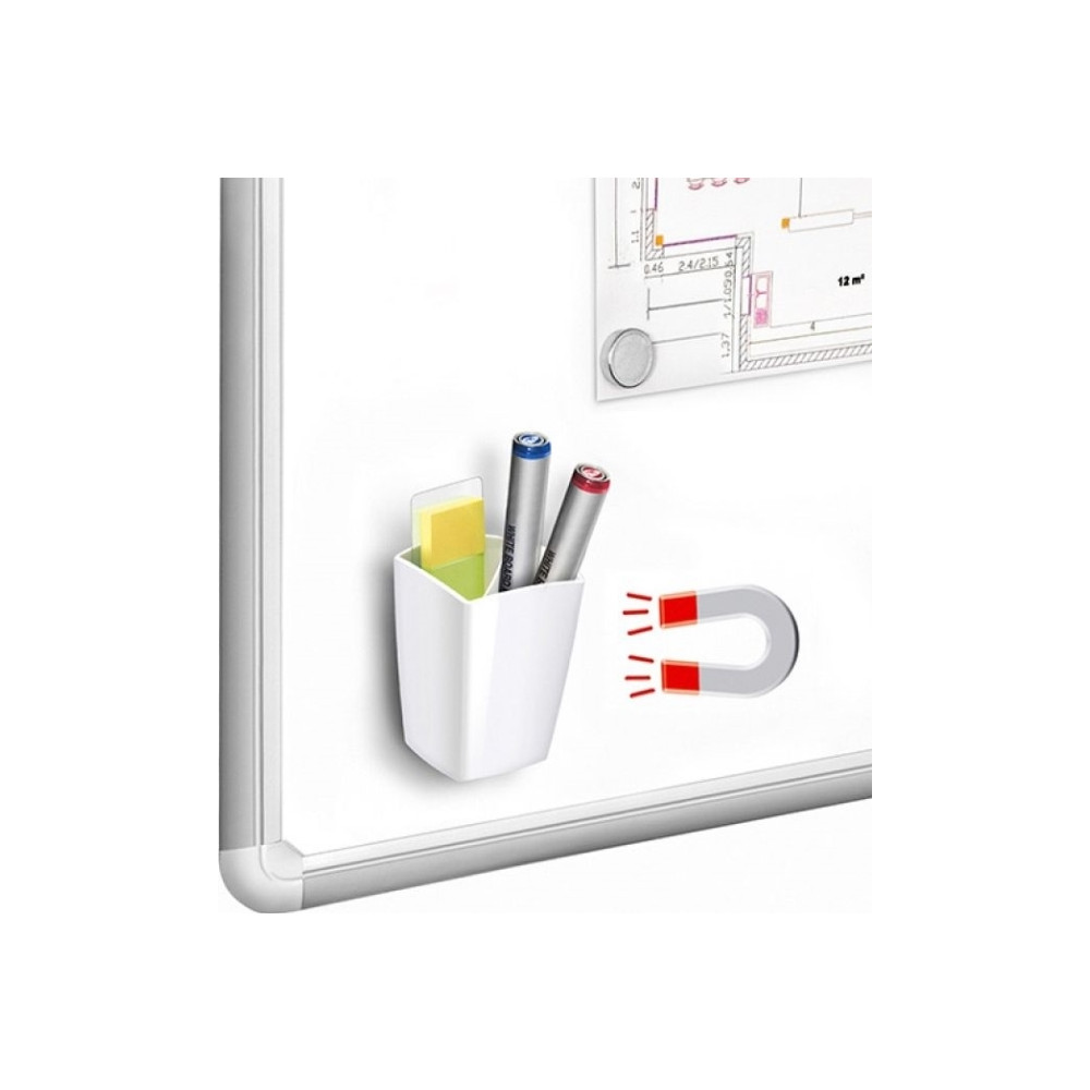 Produktbild för PBS Connect magnetkopp till skrivbord pro gloss vit 95x75x75...