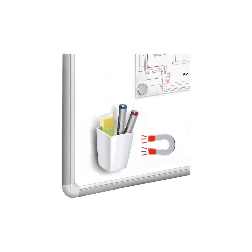 Produktbild för PBS Connect magnetkopp till skrivbord pro gloss vit 95x75x75...