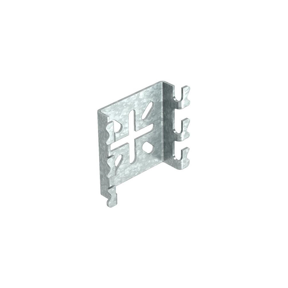 Produktbild för OBO monteringsplåt 65x68 mm för gallerkabelstege varmförzink...