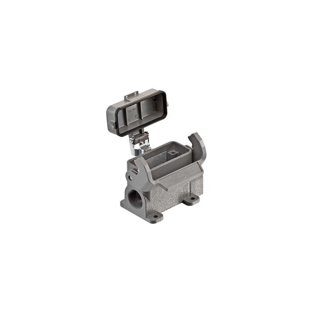 Produktbild för HARTING sockelhylsa med lock 2xM20, hussstorlek 16 A (443201...