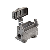 Produktbild för HARTING sockelhylsa med lock 2xM20, hussstorlek 16 A (443201...