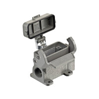 Produktbild för HARTING sockelhylsa med lock 2xM20, hussstorlek 16 A (443201...