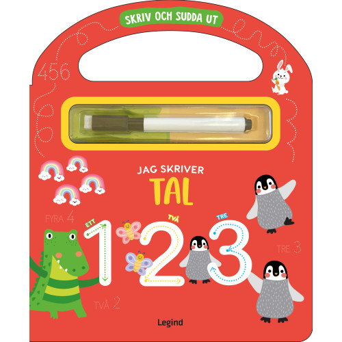 Legind A/S Jag skriver tal : skriv och sudda ut (bok, board book)