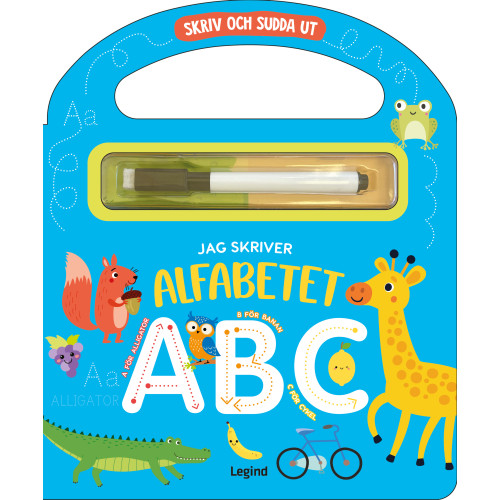 Legind A/S Jag skriver alfabetet : skriv och sudda ut (bok, board book)