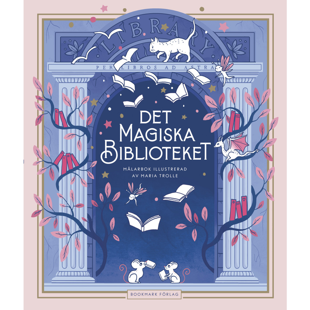 Produktbild för Det magiska biblioteket : Målarbok (bok, kartonnage)
