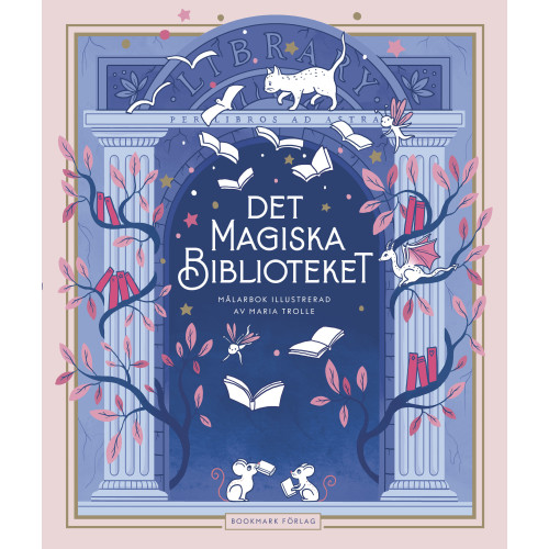 Maria Trolle Det magiska biblioteket : Målarbok (bok, kartonnage)