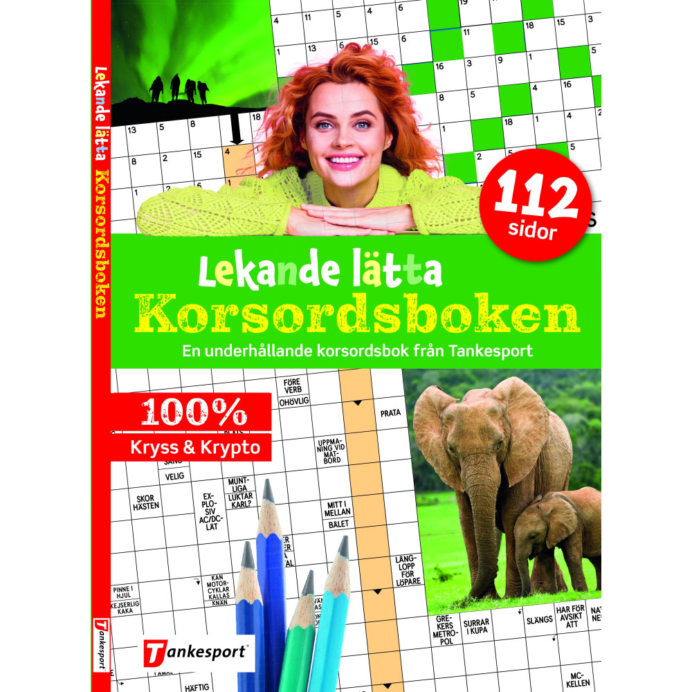 Produktbild för Lekande lätta korsordsboken (häftad)