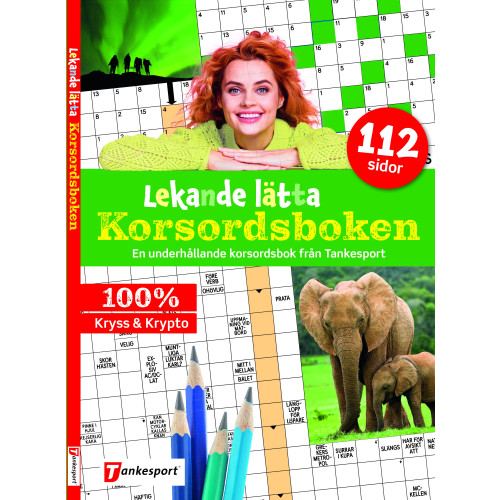 Tankesport Lekande lätta korsordsboken (häftad)