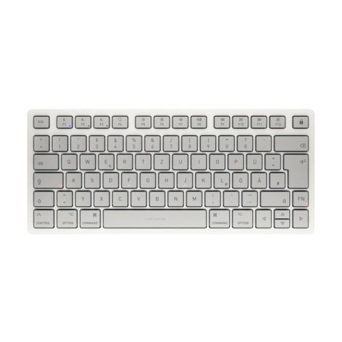 CHERRY CHERRY KW 7100 Mini - tangentbord - för MAC - 75% compact - QWERTZ - tysk - månskensvit Inmatningsenhet